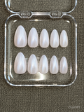White Chome Nails
