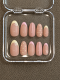 Pink & Yellow Nails