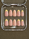 Yellow & Pink & Orange Nails